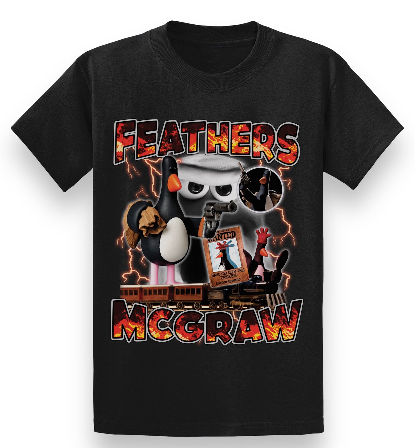 Feathers McGraw tee