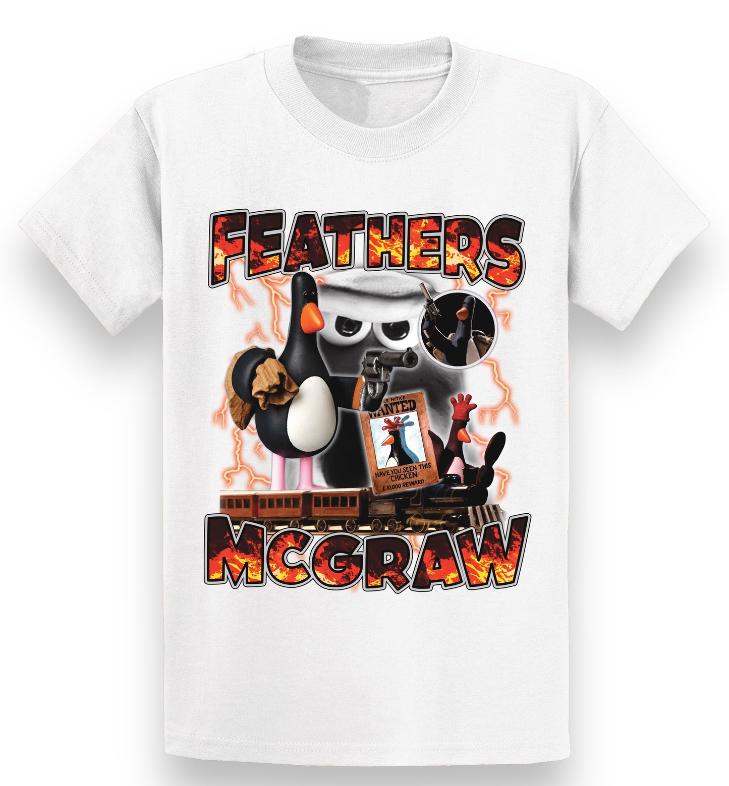 Feathers McGraw tee