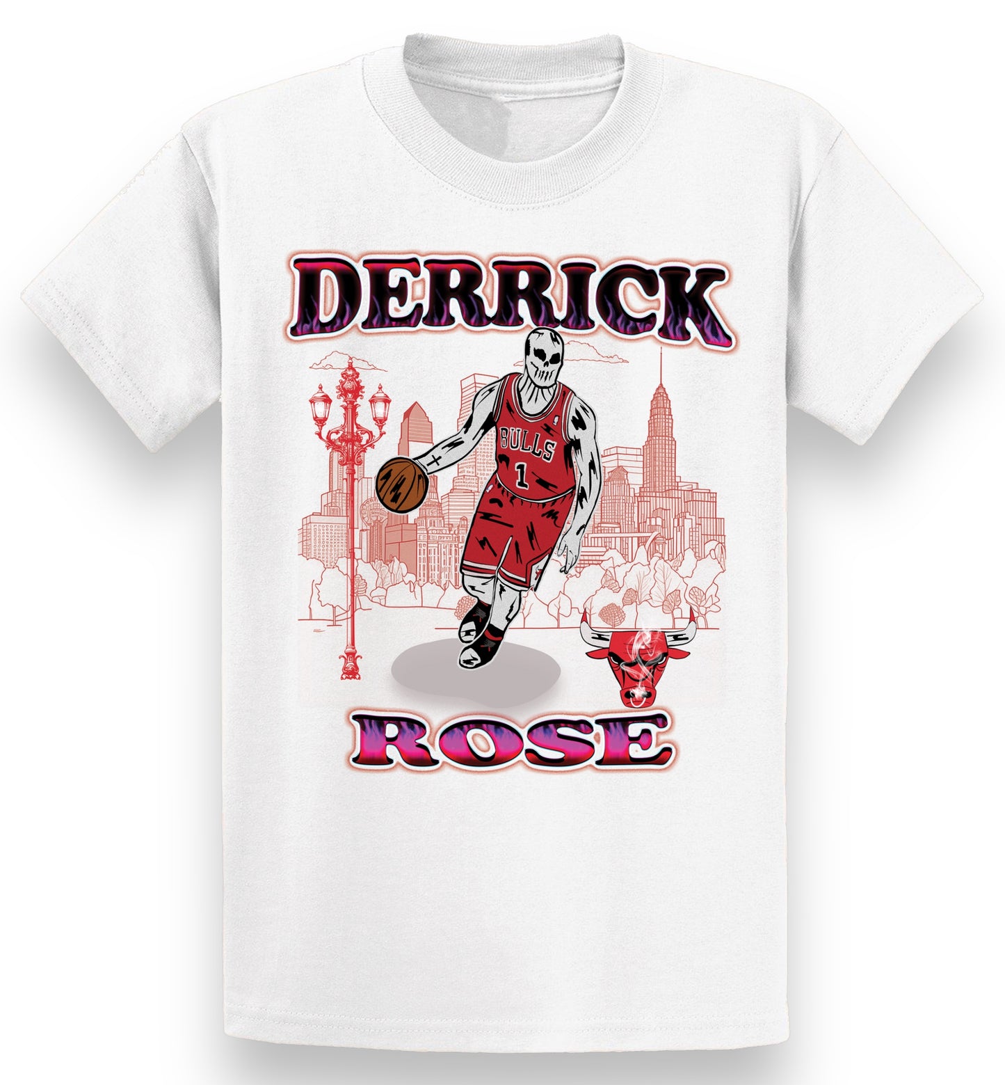 Derrick Rose skeleton tee