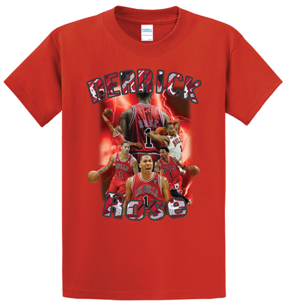 Derrick Rose collage style tee